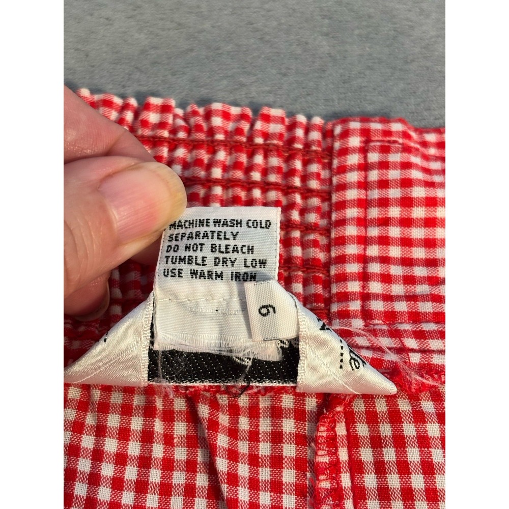 Vintage 80s Laura & Jayne Womens Gingham Midi Skirt Size 6 Twee Picnic Prairie - Picture 3 of 11